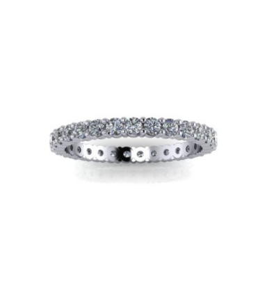 Shared claw full eternity ring